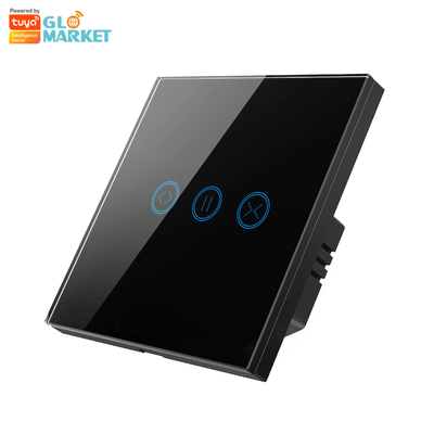 Glomarket Tuya WiFi Smart Touch Screen Switch Cortina Rolante Obturador Porta Switch Elétrico Painel de Cortina APP Controle remoto