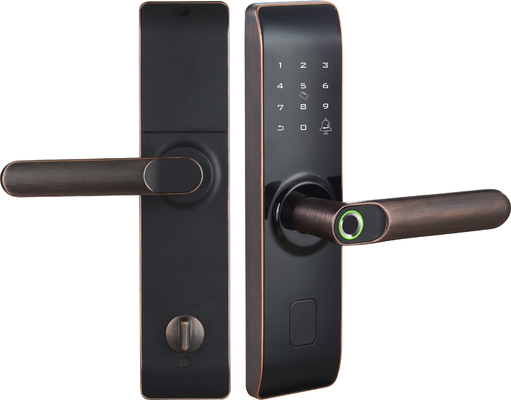 Tome as impressões digitais a fechadura da porta liga de zinco WiFi interno APP Smart do TT para a casa de apartamento
