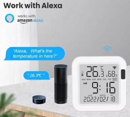 Glomarket Tuya Wifi Sensor inteligente de temperatura e umidade Sem fio para casa Termômetro Higrômetro Detector