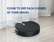 Glomarket robô inteligente aspirador de pó tuya wifi limpador de casa com navegação a laser wifi 2000pa sucção robô aspirador