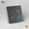 Tuya Wifi Zigbee 4 Gang Smart Switch Reino Unido/UE Padrão Curvo Controle de Toque de Superfície