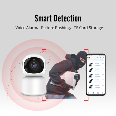 câmera completa do Smart Camera HD Wifi Alexa Google PIR Detection Security PTZ de 1080P Tuya