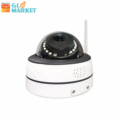 Câmara de vigilância Vandalproof do IP da abóbada do IR da câmera do ponto de entrada de Tuya Smart 5MP WiFi NVR