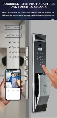 Glomarket Tuya Wifi Face Recognition Smart Door Lock Com Câmera