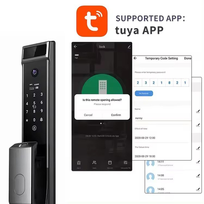 Glomarket Tuya Wifi Face Recognition Smart Door Lock Com Câmera