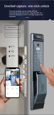 Glomarket Tuya Wifi Face Recognition Smart Door Lock Com Câmera