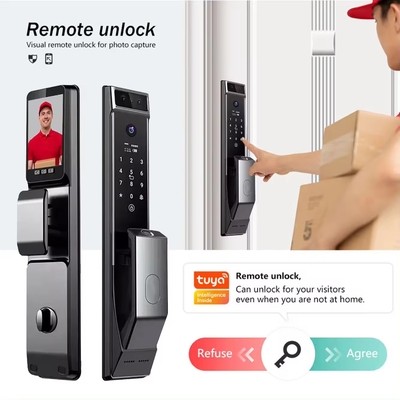 Glomarket Tuya Wifi Face Recognition Smart Door Lock Com Câmera