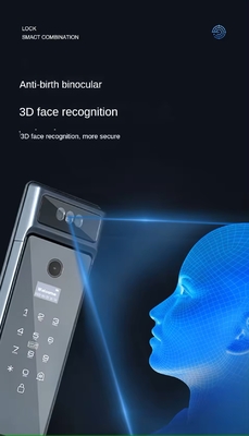 Glomarket Tuya Wifi Face Recognition Smart Door Lock Com Câmera