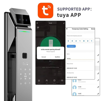 Glomarket Tuya Segurança Bloqueio Inteligente Totalmente Automático Bloqueio de Reconhecimento Facial 3D