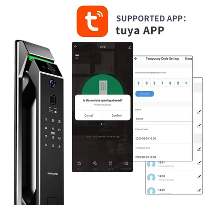 Glomarket 3D reconhecimento facial impressão digital Tuya Wifi Digital Smart Lock