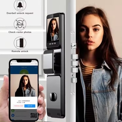 Glomarket 3D reconhecimento facial impressão digital Tuya Wifi Digital Smart Lock