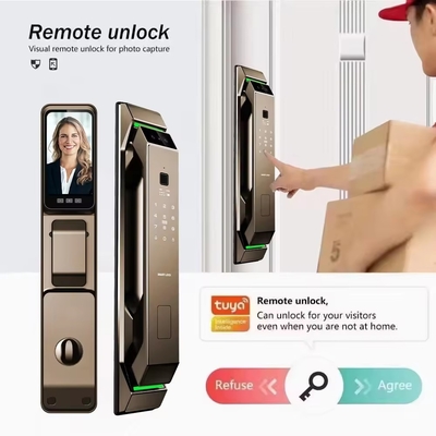 Glomarket 3D reconhecimento facial impressão digital Tuya Wifi Digital Smart Lock