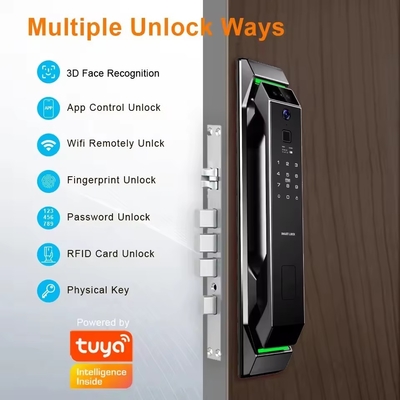 Glomarket 3D reconhecimento facial impressão digital Tuya Wifi Digital Smart Lock