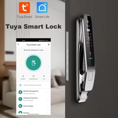 Reconhecimento facial fechamento inteligente totalmente automático Tuya Smart casa segura