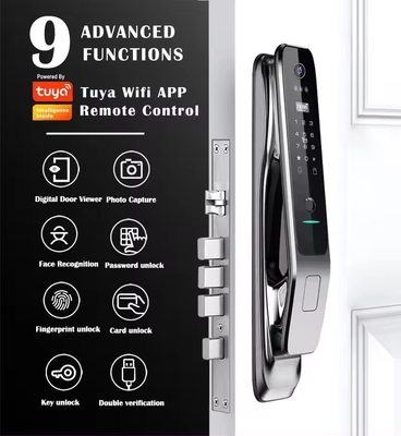 Reconhecimento facial fechamento inteligente totalmente automático Tuya Smart casa segura