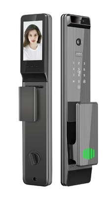 Glomarket Tuya Digital Smart Lock Sistema biométrico totalmente automático Segurança Impressão digital 3D Reconhecimento facial Password Fechadura de porta