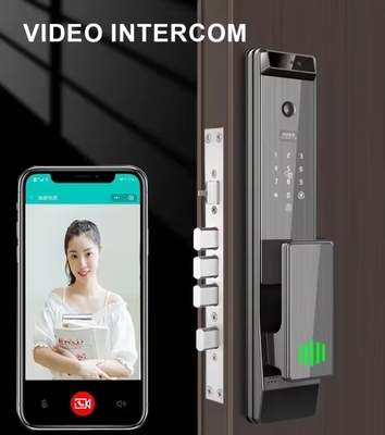 Glomarket Tuya Digital Smart Lock Sistema biométrico totalmente automático Segurança Impressão digital 3D Reconhecimento facial Password Fechadura de porta
