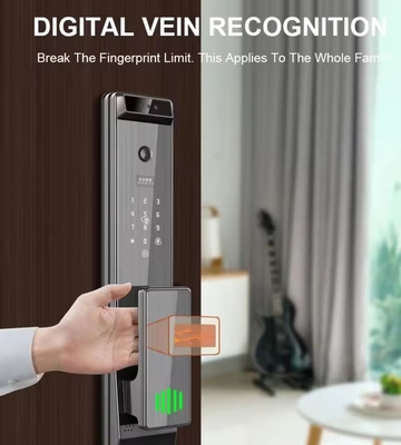 Glomarket Tuya Digital Smart Lock Sistema biométrico totalmente automático Segurança Impressão digital 3D Reconhecimento facial Password Fechadura de porta