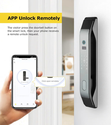 Glomarket Tuya Smart 3D Face Aplicativo de bloqueio de porta totalmente automático Desbloqueio remoto Impressão digital Smart Inteligente Fechadura de porta para casa inteligente