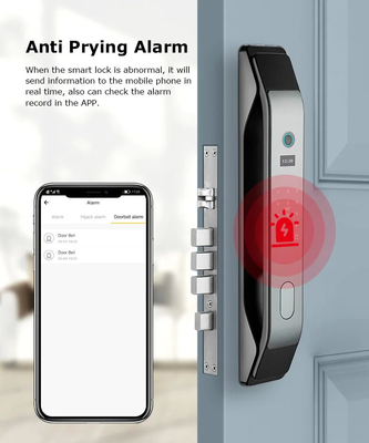 Glomarket Tuya Smart 3D Face Aplicativo de bloqueio de porta totalmente automático Desbloqueio remoto Impressão digital Smart Inteligente Fechadura de porta para casa inteligente