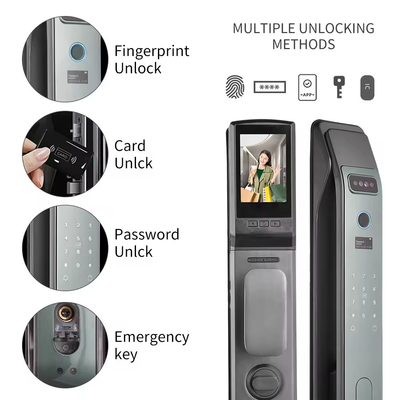 Glomarket Tuya Smart 3D Face Aplicativo de bloqueio de porta totalmente automático Desbloqueio remoto Impressão digital Smart Inteligente Fechadura de porta para casa inteligente