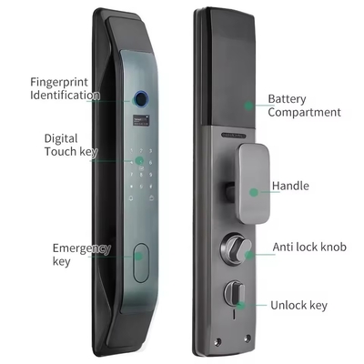 Glomarket Tuya Smart 3D Face Aplicativo de bloqueio de porta totalmente automático Desbloqueio remoto Impressão digital Smart Inteligente Fechadura de porta para casa inteligente