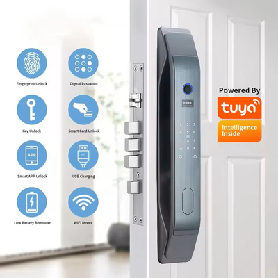 Glomarket Tuya Smart 3D Face Aplicativo de bloqueio de porta totalmente automático Desbloqueio remoto Impressão digital Smart Inteligente Fechadura de porta para casa inteligente