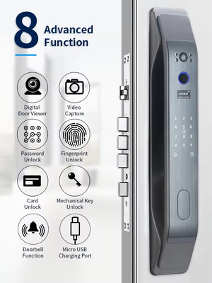 Glomarket Tuya Smart 3D Face Aplicativo de bloqueio de porta totalmente automático Desbloqueio remoto Impressão digital Smart Inteligente Fechadura de porta para casa inteligente