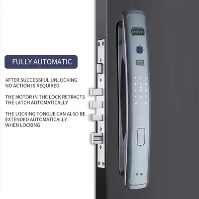 Glomarket Smart Tuya Wifi Fechadura Automática Alarme Impressão Digital Smart APP chave Segurança Password Digital fechadura automática