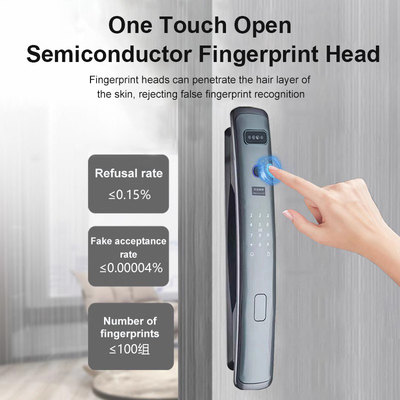 Glomarket Smart Tuya Wifi Fechadura Automática Alarme Impressão Digital Smart APP chave Segurança Password Digital fechadura automática
