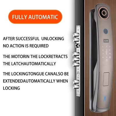 Glomarket 3d reconhecimento facial fechadura de porta inteligente com câmera digitais impressão digital fechaduras de segurança totalmente automática
