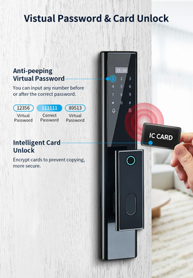 Glomarket Segurança Biométrica sem fio de impressões digitais Fechadura Inteligente Automática Fechadura Digital Password Card Fechadura Com Câmera