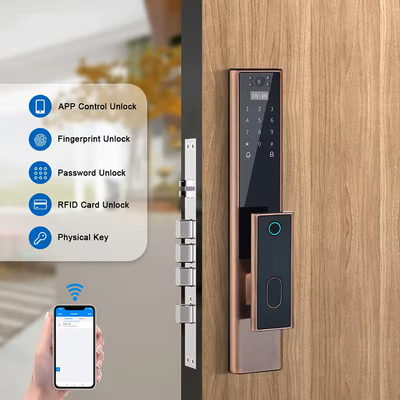 Glomarket Segurança Biométrica sem fio de impressões digitais Fechadura Inteligente Automática Fechadura Digital Password Card Fechadura Com Câmera