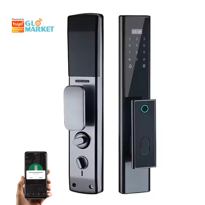 Glomarket Segurança Biométrica sem fio de impressões digitais Fechadura Inteligente Automática Fechadura Digital Password Card Fechadura Com Câmera
