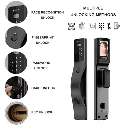 Glomarket Tuya Reconhecimento Facial Fechadura de Porta Inteligente Segurança Senha Digital Impressão Digital Fechaduras Inteligentes