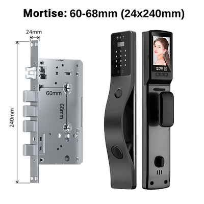 Glomarket Tuya Reconhecimento Facial Fechadura de Porta Inteligente Segurança Senha Digital Impressão Digital Fechaduras Inteligentes