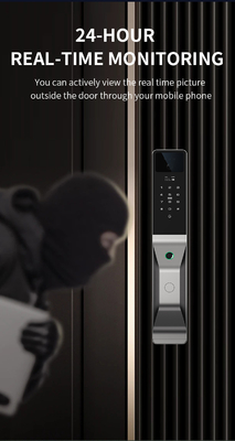 Glomarket Alumínio Ligação Automática Tuya Smart Door Lock 3d Face Recognition Video Intercom Digital Fingerprint Lock