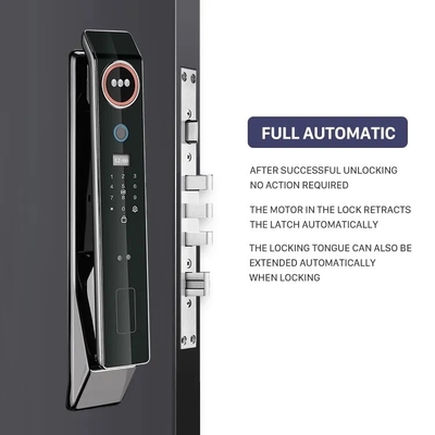 Glomarket Preço de fábrica Wifi App Smart Door Lock Com Reconhecimento Facial Biométrico Impressão Dental Cerradura Suporte Função de Intercomunicador