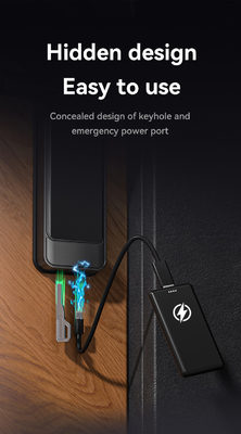 Glomarket Tuya Wifi Smart Lock Alumínio Porta de Madeira Reconhecimento Facial Impressão da Palma Impressão Biométrica Digital Smart Lock