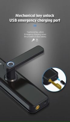 Glomarket Tuya Wifi Smart Door Lock With Cat Eye Fechadura Digital Eletrônica de Impressões Dedo Porta Smart Home