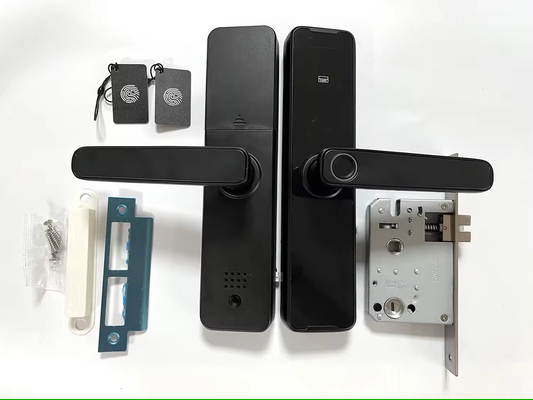 Glomarket Wifi Tuya Smart Door Lock Alumínio impressão digital Password Card Key Desbloquear Biométrico Digital Smart Lock