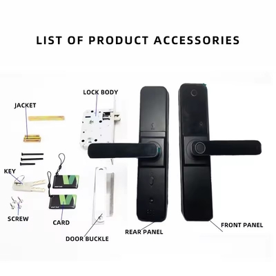 Glomarket Wifi Biométrico Eletrônico Tuya App Remote Smart Lock Smart Fingerprint Door Lock Com Olho de Gato