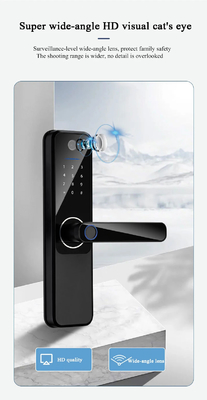 Glomarket Wifi Biométrico Eletrônico Tuya App Remote Smart Lock Smart Fingerprint Door Lock Com Olho de Gato