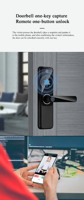 Glomarket Wifi Biométrico Eletrônico Tuya App Remote Smart Lock Smart Fingerprint Door Lock Com Olho de Gato