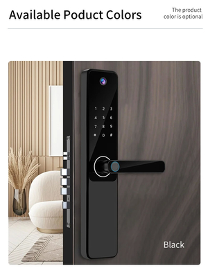 Glomarket Tuya Wifi Impressão digital Password Fechadura de porta inteligente Fechadura de controle remoto Smart com câmera