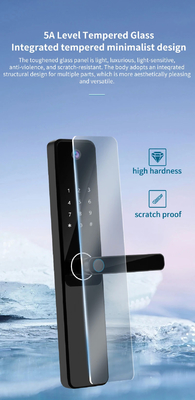 Glomarket Tuya Wifi Impressão digital Password Fechadura de porta inteligente Fechadura de controle remoto Smart com câmera