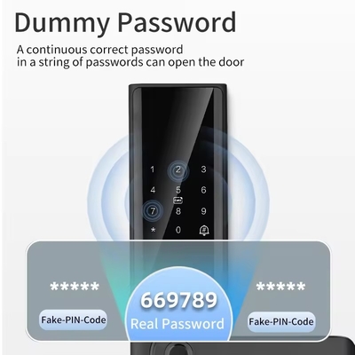 Glomarket Tuya Smart WiFi Código de fechadura digital de porta RFID Cartão IC Smartphone App Desbloquear Biométrica impressão digital Smart Lock