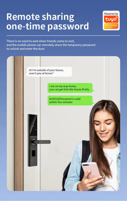 Glomarket Tuya Smart WiFi Código de fechadura digital de porta RFID Cartão IC Smartphone App Desbloquear Biométrica impressão digital Smart Lock