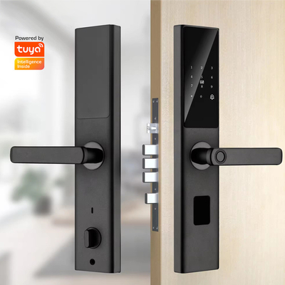 Glomarket Tuya Smart WiFi Código de fechadura digital de porta RFID Cartão IC Smartphone App Desbloquear Biométrica impressão digital Smart Lock