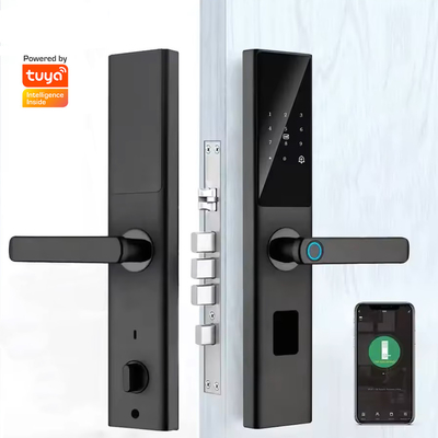 Glomarket Tuya Smart WiFi Código de fechadura digital de porta RFID Cartão IC Smartphone App Desbloquear Biométrica impressão digital Smart Lock